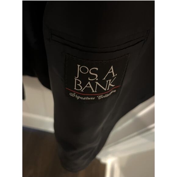 Jos. A Bank Signature Suit Blazer 100% Wool 2 Button 50 Xlong Navy New Jacket - Picture 4 of 11